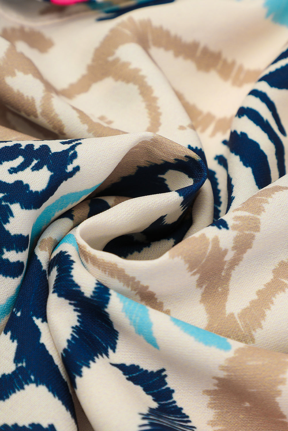White Printed Tribal Print Bracelet Sleeve Buttoned Mini Dress Mini Dresses MyDresses