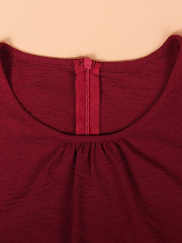 Ruffled Shoulder Mini Dress with Sleeveless Design Mini Dresses MyDresses 