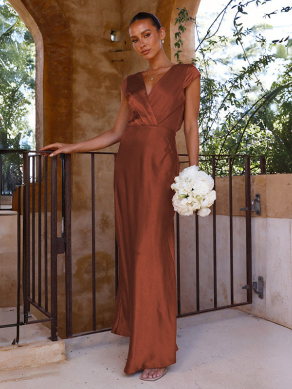 Mermaid V-neck Party Dress with Fitted Bodice Group1 MyDresses 