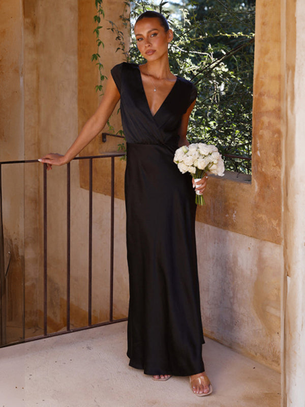 Mermaid V-neck Party Dress with Fitted Bodice Group1 MyDresses 