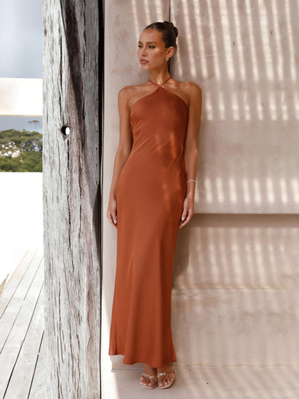 Halterneck Maxi Dress with Backless Design Group1 MyDresses 