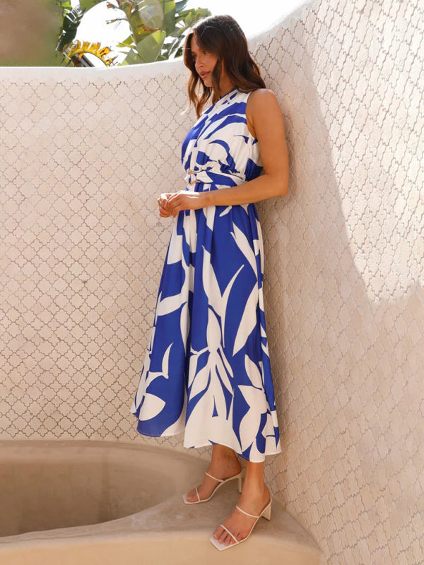One Shoulder Maxi Dress with Slim Waist and Backless Design Maxi Dresses MyDresses 