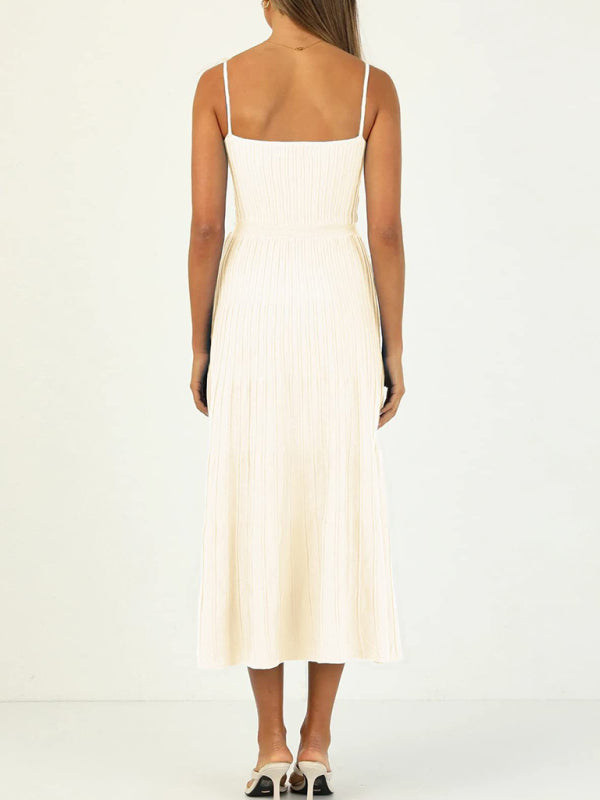 Knitted Midi Dress with High Waist and Wide Swing Skirt Group1 MyDresses 