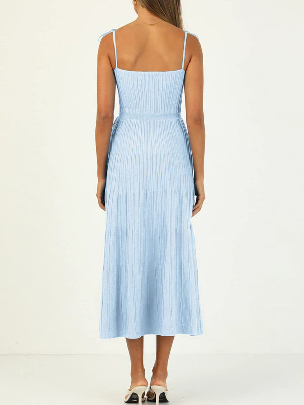 Knitted Midi Dress with High Waist and Wide Swing Skirt Group1 MyDresses 