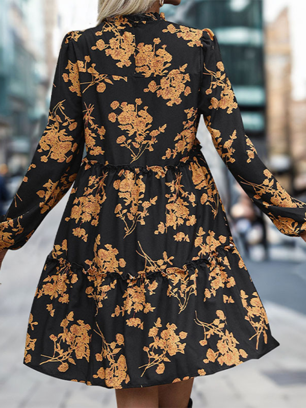 Floral Print Dress with Elegant Design Mini Dresses MyDresses 