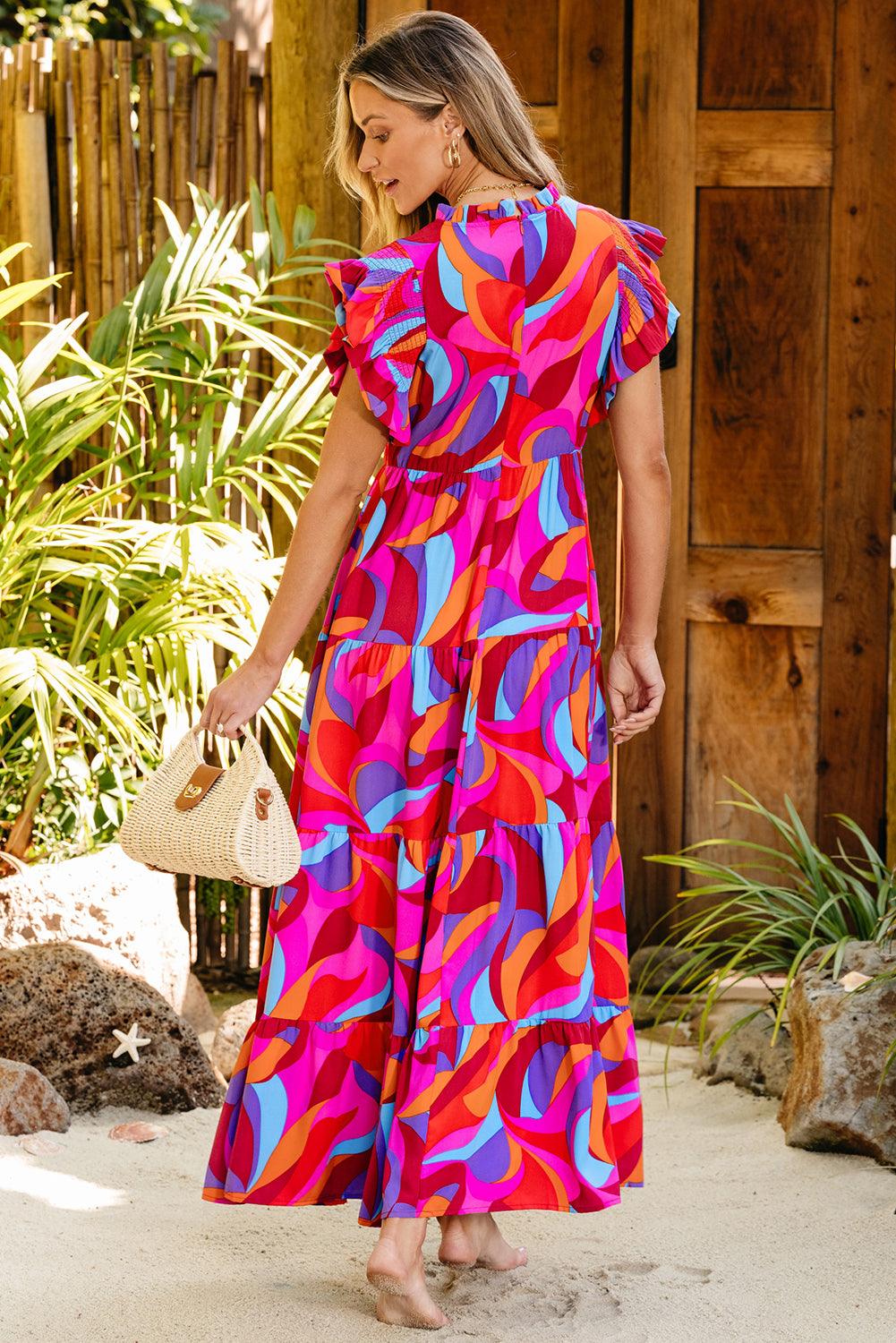 Maxi Dress with Ruffle Detailing Maxi Dresses MyDresses 