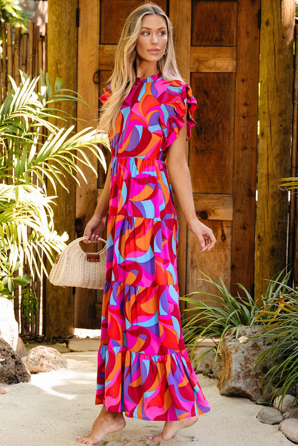 Maxi Dress with Ruffle Detailing Maxi Dresses MyDresses 