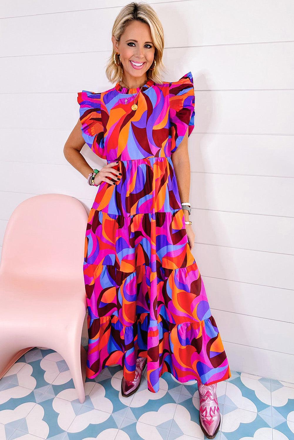 Maxi Dress with Ruffle Detailing Maxi Dresses MyDresses 