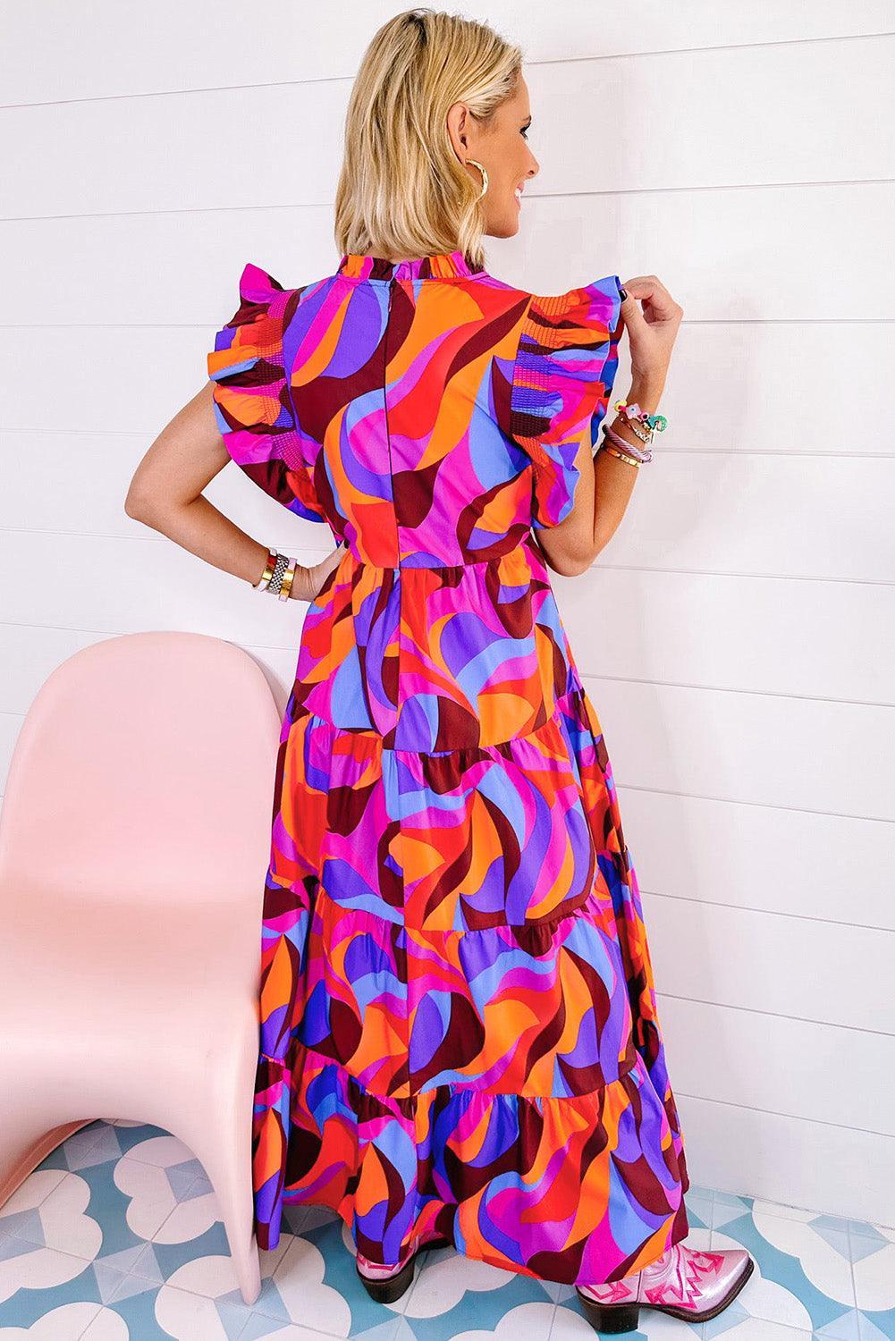 Maxi Dress with Ruffle Detailing Maxi Dresses MyDresses 