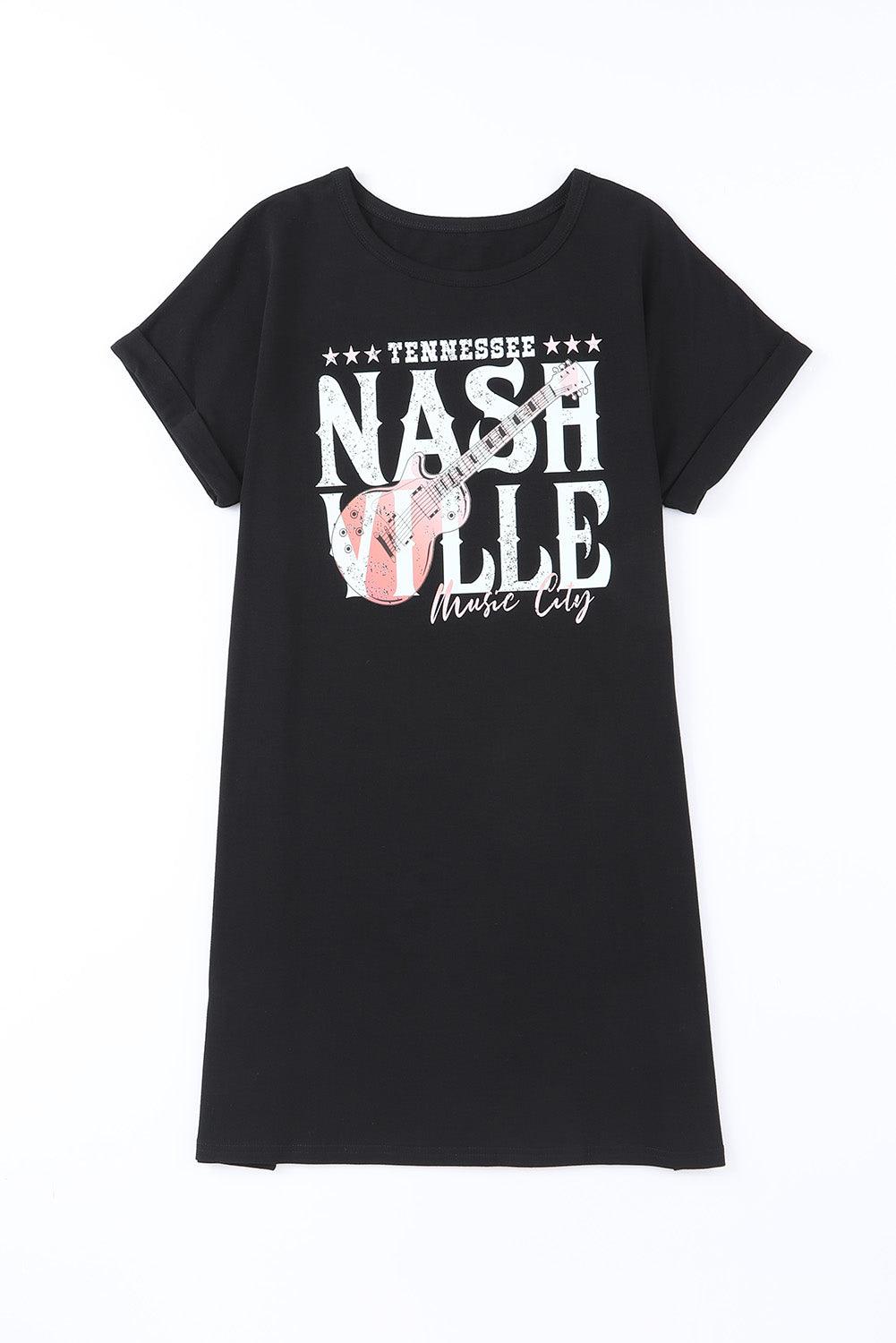 Nashville Music Fest T-Shirt Dress Mini Dresses MyDresses 
