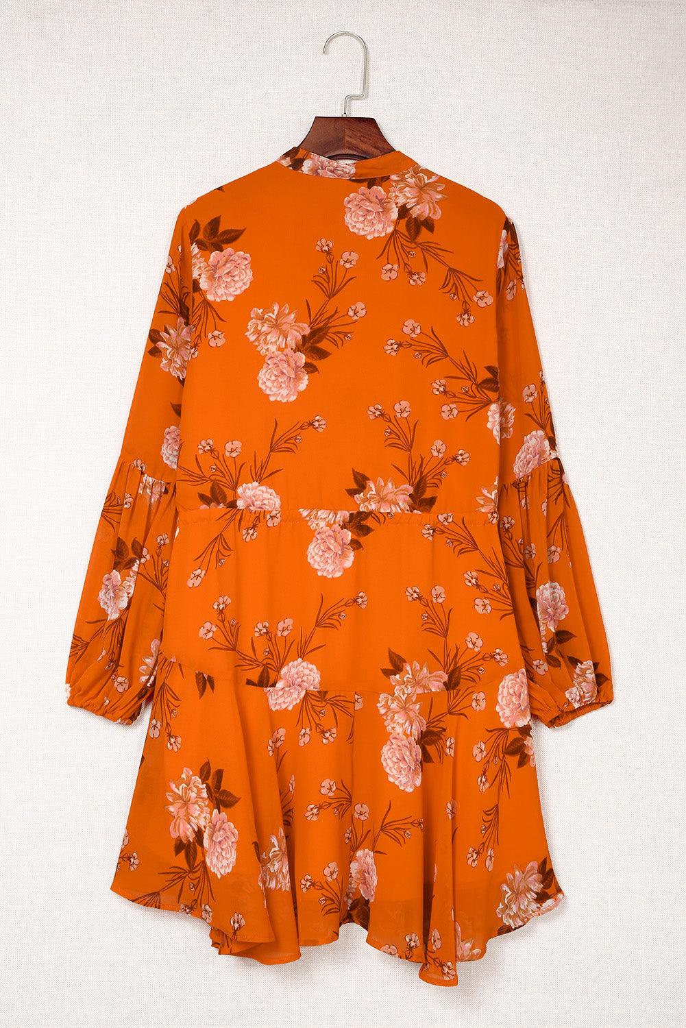 Vintage Drawstring Flowy Dress Mini Dresses MyDresses 